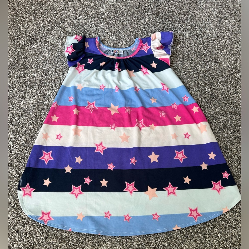 Dot Dot Smile star swing style dress girls size 5/6